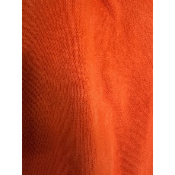 Lauren RL Womens 2X Orange Sweater Funnel Neck Button Cozy Autumn Classic Preppy - Picture 7 of 13